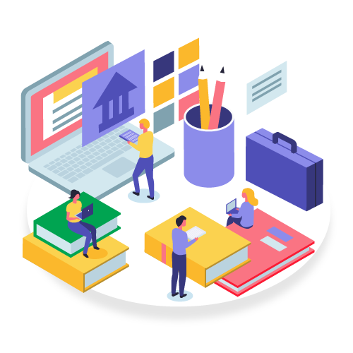 Academic Resources Illustration